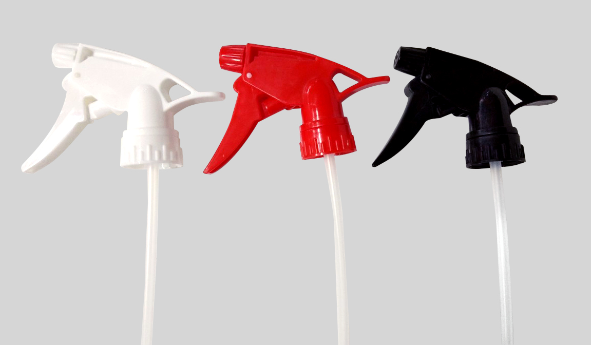 หัวฟ็อกกี้ คอ 28 (เกลียวสั้น)  สีดำ-สีขาว-สีแดง